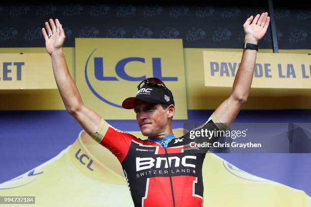 Podium / Greg Van Avermaet of Belgium and BMC Racing Team / Celebration / during Stage three of the 105th Tour de France 2018, a 35,5km Team time...