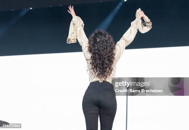 Camila Cabello performs at the Festival dété de Québec on July 8, 2018 in Quebec City, Canada.