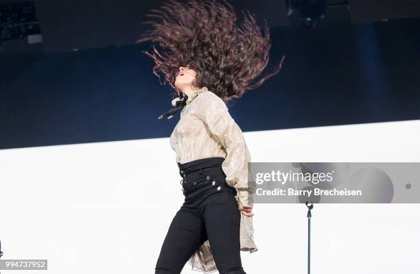 Camila Cabello performs at the Festival dété de Québec on July 8, 2018 in Quebec City, Canada.