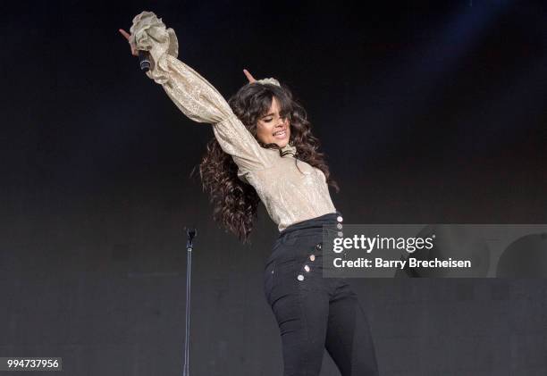 Camila Cabello performs at the Festival dété de Québec on July 8, 2018 in Quebec City, Canada.