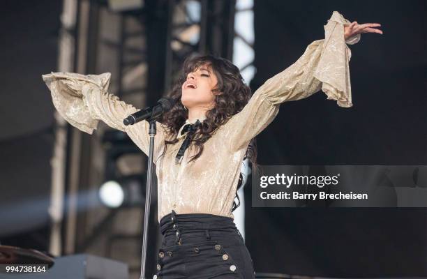 Camila Cabello performs at the Festival dété de Québec on July 8, 2018 in Quebec City, Canada.