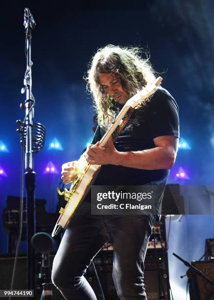 Adam Granduciel and 'The War on Drugs' performs during the 51st Festival d'ete de Quebec on July 8, 2018 in Quebec City, Canada.