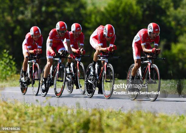 Christophe Laporte of France / Dimitri Claeys of Belgium / Nicolas Edet of France / Jesus Herrada of Spain / Daniel Navarro Garcia of Spain / Anthony...