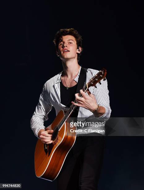 Shawn Mendes performs during the 51st Festival d'ete de Quebec on July 8, 2018 in Quebec City, Canada.