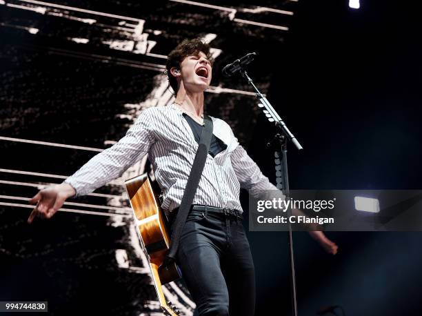 Shawn Mendes performs during the 51st Festival d'ete de Quebec on July 8, 2018 in Quebec City, Canada.