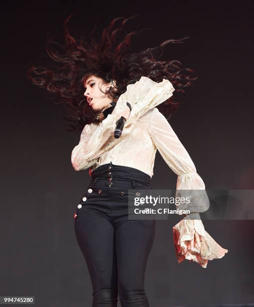 Camila Cabello performs during the 51st Festival d'ete de Quebec on July 8, 2018 in Quebec City, Canada.