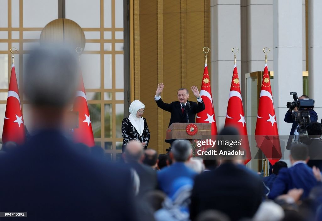 Turkish President Recep Tayyip Erdogan's inauguration ceremony