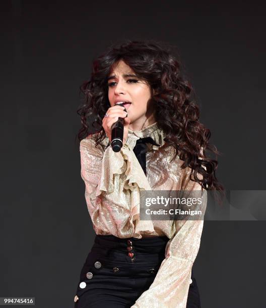 Camila Cabello performs during the 51st Festival d'ete de Quebec on July 8, 2018 in Quebec City, Canada.