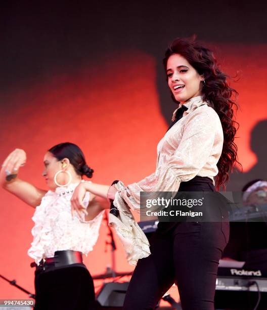 Camila Cabello performs during the 51st Festival d'ete de Quebec on July 8, 2018 in Quebec City, Canada.