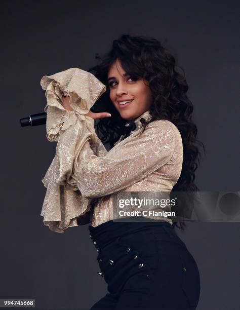 Camila Cabello performs during the 51st Festival d'ete de Quebec on July 8, 2018 in Quebec City, Canada.