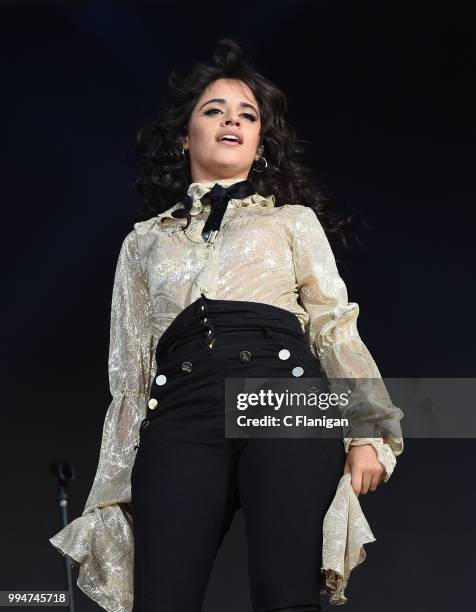 Camila Cabello performs during the 51st Festival d'ete de Quebec on July 8, 2018 in Quebec City, Canada.