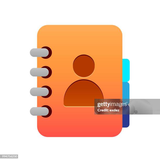 address book icon - address book stock illustrations