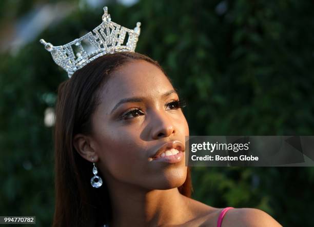 Gabriela Taveras poses for a portrait at her home in Lawrence, MA on July 3, 2018. Taveras, who is of Dominican, Haitian, and Chinese descent, on...