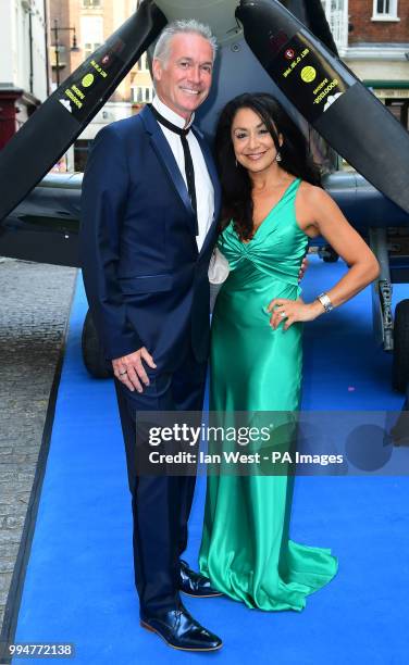 Doctor Hilary Jones and Dee Thresher attending the premiere of Spitfire, held at the Curzon Mayfair, London.