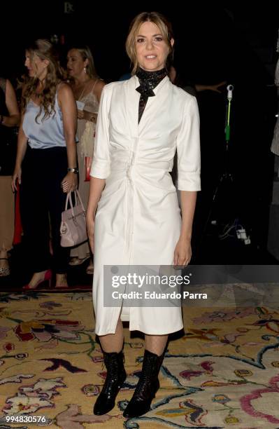 Actress Manuela Velasco attends Roberto Verino show at Mercedes Benz Fashion Week Madrid Spring/ Summer 2019 on July 9, 2018 in Madrid, Spain. On...