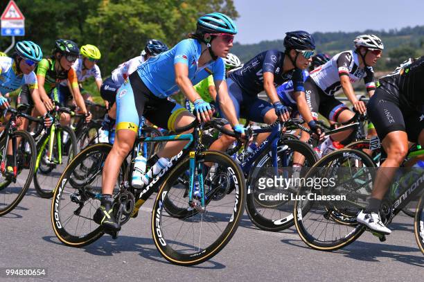 Sofia Bertizzolo of Italy and Astana Women Team / UCI Best young riders jersey / during the 29th Tour of Italy 2018 - Women, Stage 4 a 109km stage...