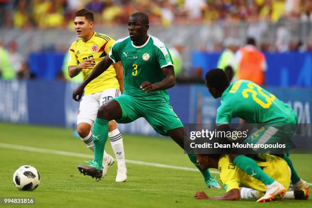 Kalidou Koulibaly of Senegal in action during the 2018 FIFA World Cup Russia group H match between Senegal and Colombia at Samara Arena on June 28,...