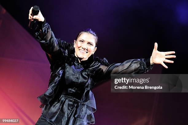 Elisa performs at the Mediolanum Forum on May 14, 2010 in Milan, Italy.