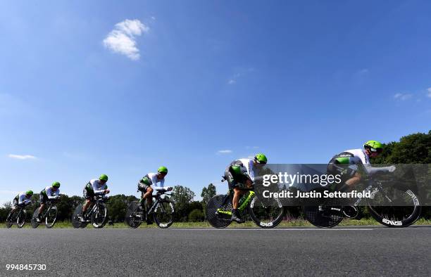 Mark Cavendish of Great Britain / Edvald Boasson Hagen of Norway / Reinardt Janse Van Rensburg of South Africa / Serge Pauwels of Belgium / Mark...