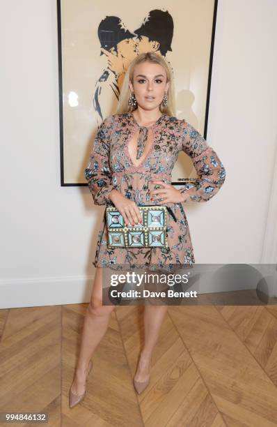 Tallia Storm attends the Bansky 'Greatest Hits 2002-2008" exhibition VIP preview at Lazinc on July 9, 2018 in London, England.