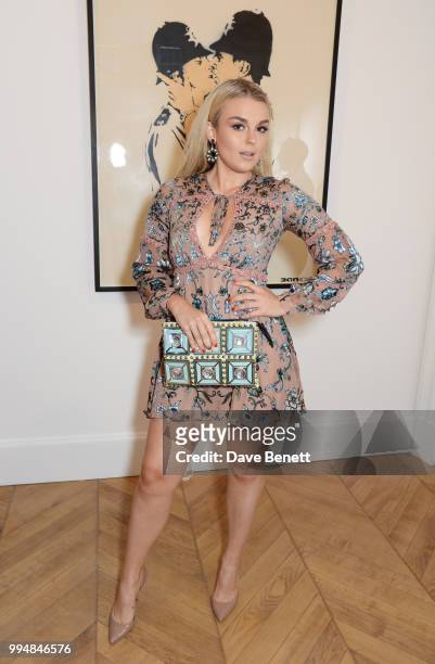 Tallia Storm attends the Bansky 'Greatest Hits 2002-2008" exhibition VIP preview at Lazinc on July 9, 2018 in London, England.
