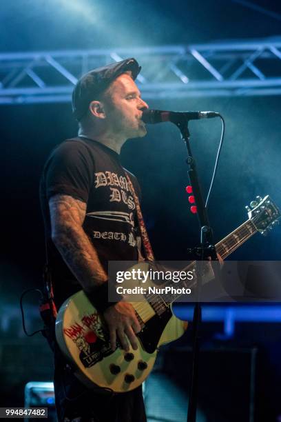 Third edition of the Plane R Fest at Colombier Saugnieu near Lyon, France, July 7, 2018. The group Tagada Jones played during the opening night of...