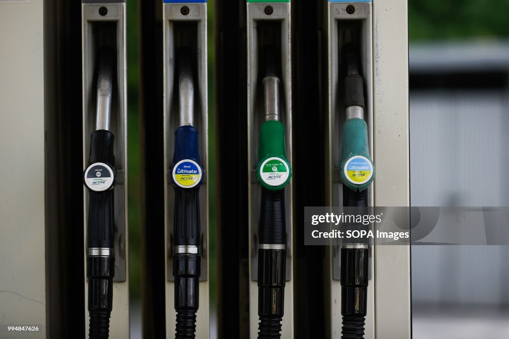 BP gas station fuel point in Krakow...