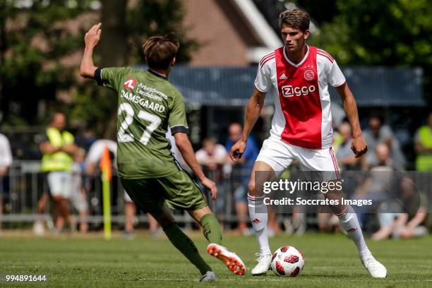 Sven Botman of Ajax during the Club Friendly match between Ajax v FC Nordsjaelland at the Sportpark Putter Eng on July 7, 2018 in Putten Netherlands