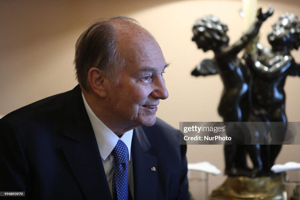 Prince Karim Aga Khan IV At The Belem Palace In Lisbon