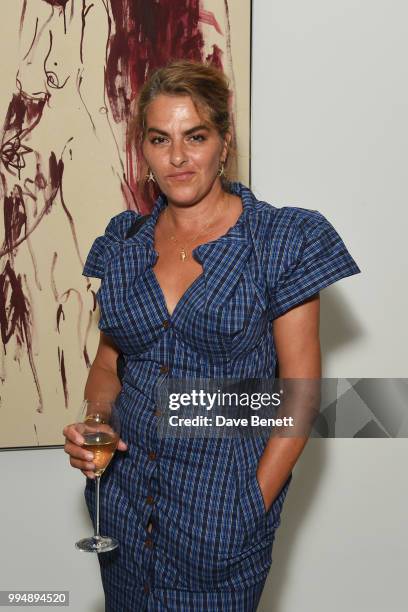 Tracey Emin attends the White Cube summer party in celebration of "Memory Palace" at White Cube Bermondsey on July 9, 2018 in London, England.