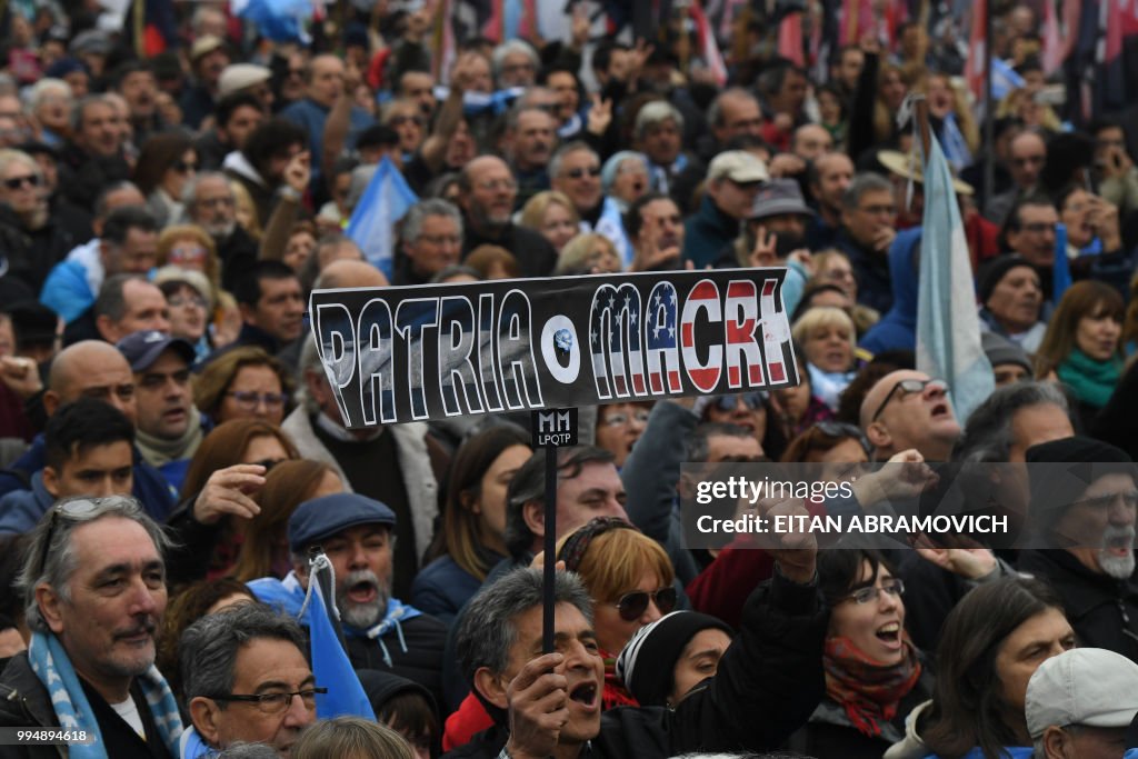 ARGENTINA-INDEPENDENCE-IMF-PROTEST
