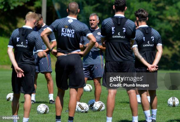 Leuven manager Nigel Pearson during the OHL Leuven training session on July 09, 2018 in Maribor, Slovenia