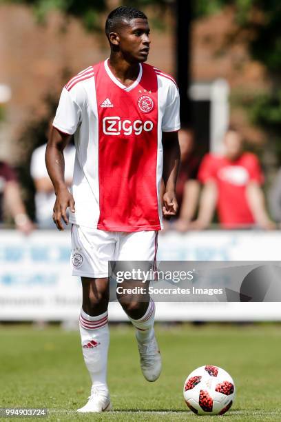 Luis Orejuela of Ajax during the Club Friendly match between Ajax v FC Nordsjaelland at the Sportpark Putter Eng on July 7, 2018 in Putten Netherlands