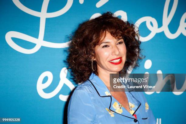 Director Anne Depetrini attends "L'Ecole est Finie" Pparis Premiere at UGC Cine Cite Bercy on July 9, 2018 in Paris, France.