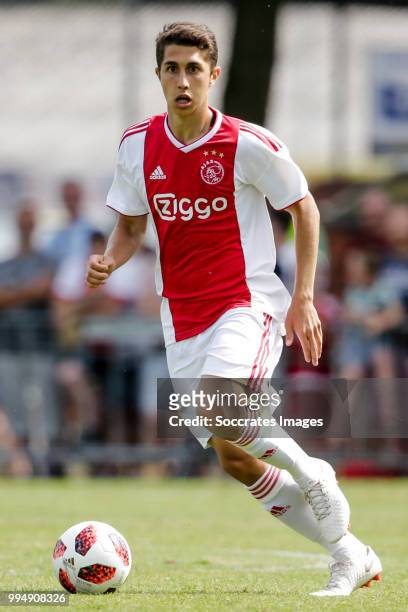 Sebastian Pasquali of Ajax during the Club Friendly match between Ajax v FC Nordsjaelland at the Sportpark Putter Eng on July 7, 2018 in Putten...