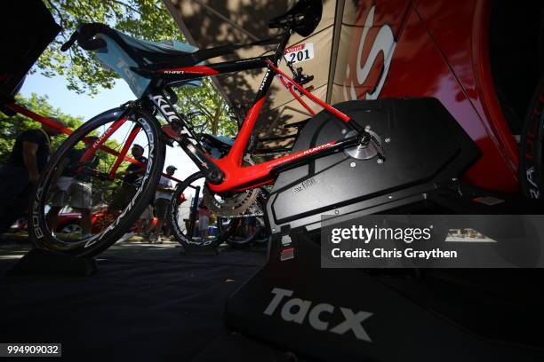 Start / Christophe Laporte of France and Team Cofidis / Tacx Roller / Kuota Bike / during the 105th Tour de France 2018, Stage 3 a 35,5km Team time...