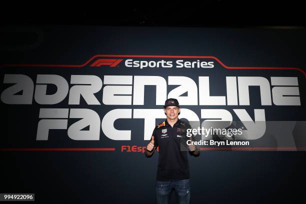 Red Bull Racing's Max Verstappen attends the F1 eSports Pro Draft 2018 on July 9, 2018 in London, England.