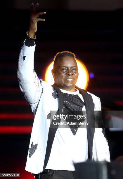 Philip Bailey of Earth, Wind and Fire performs during Classic Open Air at Gendarmenmarkt on July 9, 2018 in Berlin, Germany.