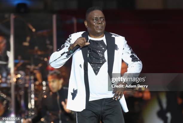 Philip Bailey of Earth, Wind and Fire performs during Classic Open Air at Gendarmenmarkt on July 9, 2018 in Berlin, Germany.