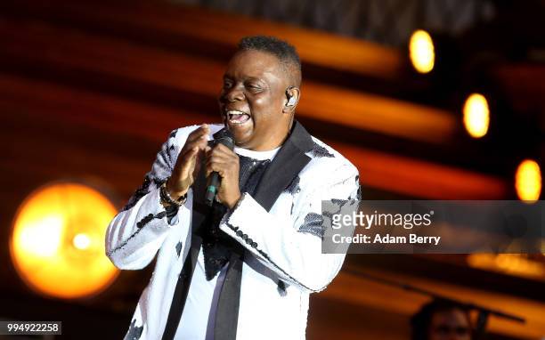 Philip Bailey of Earth, Wind and Fire performs during Classic Open Air at Gendarmenmarkt on July 9, 2018 in Berlin, Germany.