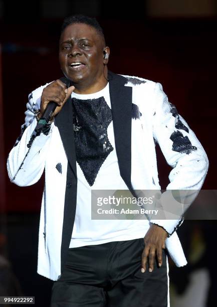 Philip Bailey of Earth, Wind and Fire performs during Classic Open Air at Gendarmenmarkt on July 9, 2018 in Berlin, Germany.