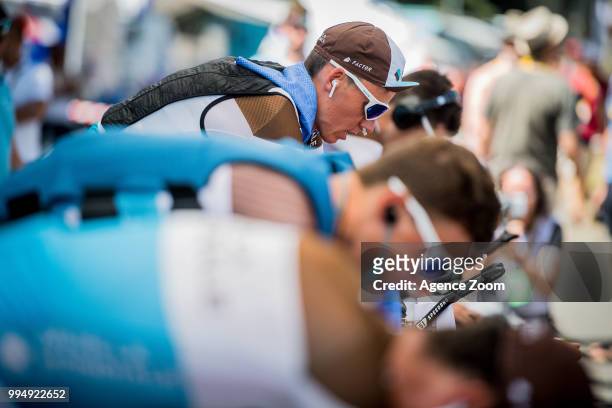 Romain Bardet of team AG2R La Mondiale during the stage 03 of the Tour de France 2018 on July 9, 2018 in Cholet, France.