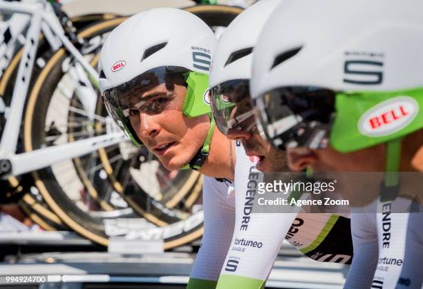 Warren Barguil of team FORTUNEO-SAMSIC during the stage 03 of the Tour de France 2018 on July 9, 2018 in Cholet, France.