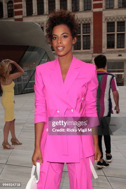 Rochelle Humes seen attending Syco - summer party at Victoria and Albert Museum on July 9, 2018 in London, England.