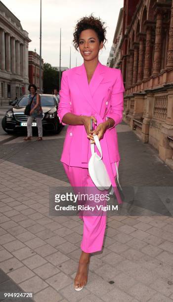 Rochelle Humes seen attending Syco - summer party at Victoria and Albert Museum on July 9, 2018 in London, England.