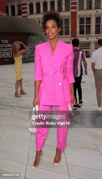 Rochelle Humes seen attending Syco - summer party at Victoria and Albert Museum on July 9, 2018 in London, England.