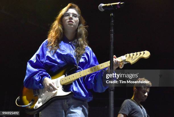 Clairo performs in support of her "diary 001" release at the Bill Graham Civic Auditorium on June 30, 2018 in San Francisco, California.