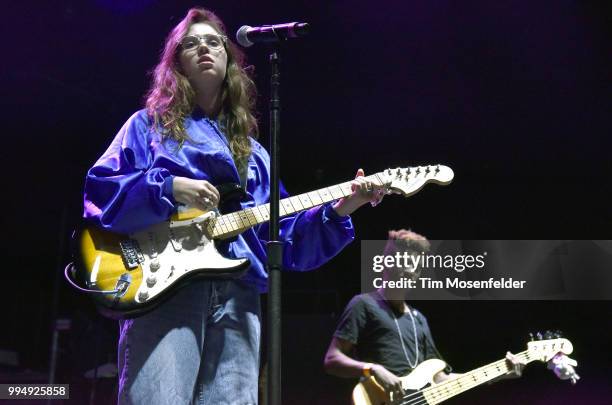 Clairo performs in support of her "diary 001" release at the Bill Graham Civic Auditorium on June 30, 2018 in San Francisco, California.