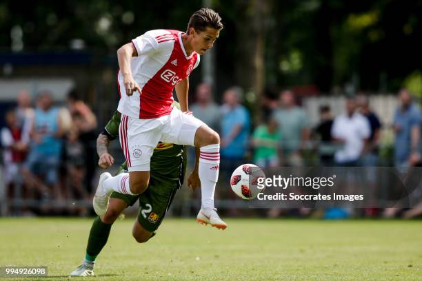 Victor Jensen of Ajax during the Club Friendly match between Ajax v FC Nordsjaelland at the Sportpark Putter Eng on July 7, 2018 in Putten Netherlands