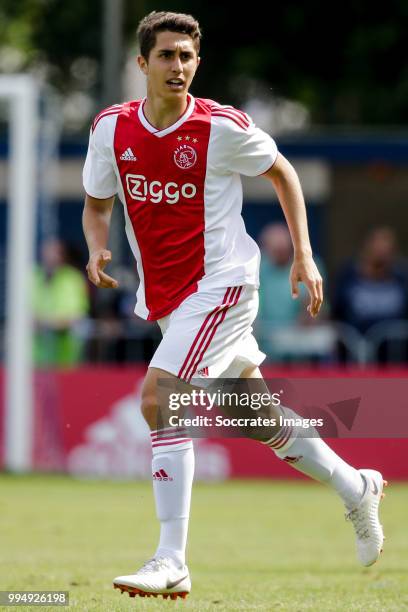 Sebastian Pasquali of Ajax during the Club Friendly match between Ajax v FC Nordsjaelland at the Sportpark Putter Eng on July 7, 2018 in Putten...